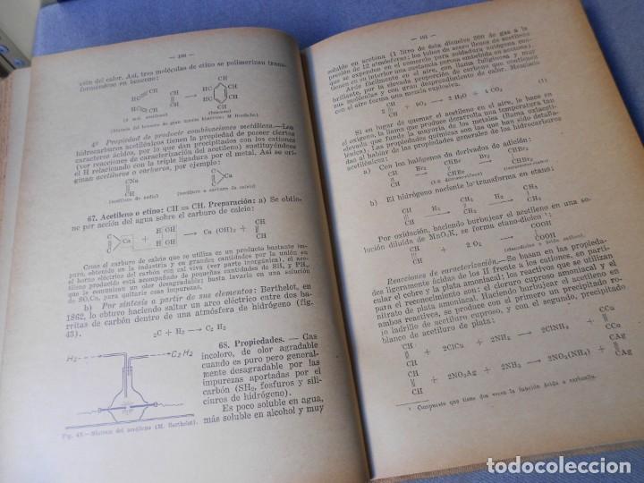 Libros antiguos: QUIMICA ELEMENTAL MODERNA. PARTE ORGANICA. - Foto 5
