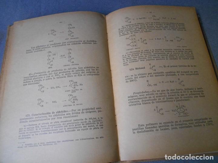 Libros antiguos: QUIMICA ELEMENTAL MODERNA. PARTE ORGANICA. - Foto 8