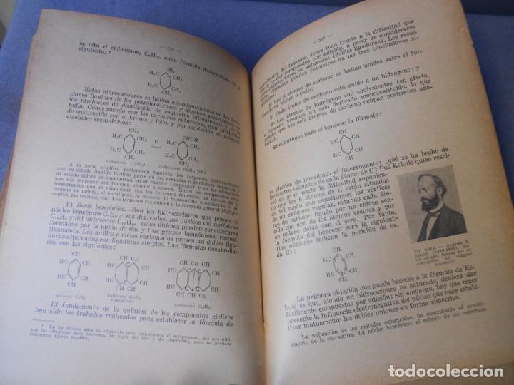 Libros antiguos: QUIMICA ELEMENTAL MODERNA. PARTE ORGANICA. - Foto 9