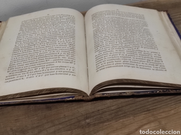 Libros antiguos: 1879. Curso de geometria descriptiva, Teodoro Olivier, - Foto 5