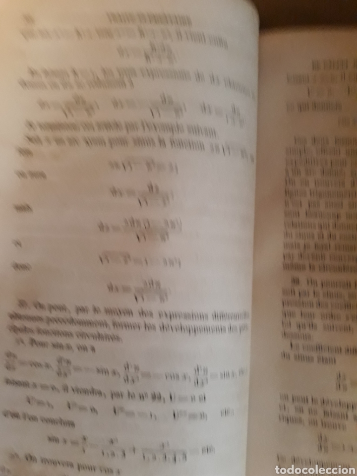 Libros antiguos: CALCUL DIFFERENTIEL ET INTEGRAL . LACROIX . 2 TOMOS . 1861 - Foto 3