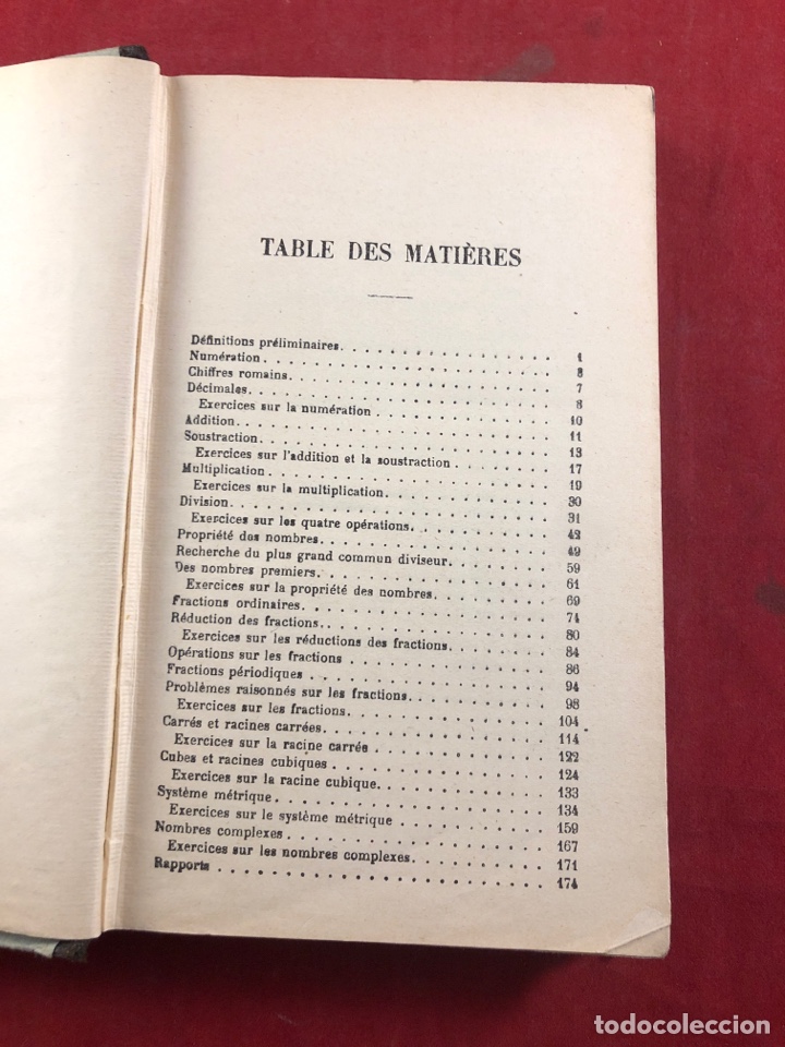 Libros antiguos: ARITHMETIQUE - Foto 3