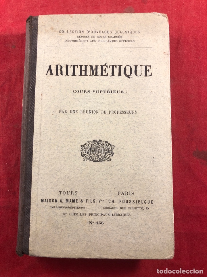 Libros antiguos: ARITHMETIQUE - Foto 1