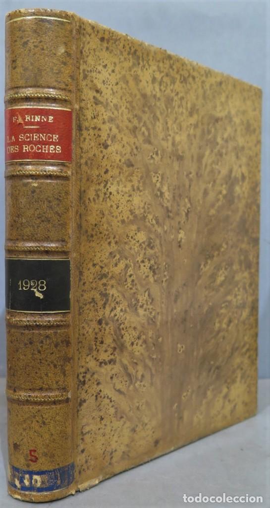 Libros antiguos: 1928.- LA SCIENCE DES ROCHES. RINNE - Foto 1