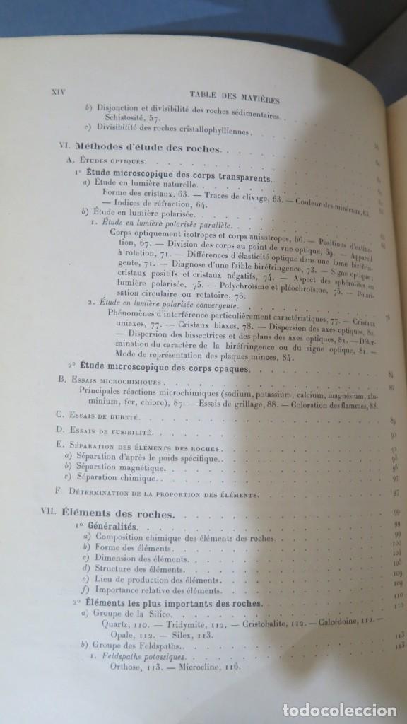 Libros antiguos: 1928.- LA SCIENCE DES ROCHES. RINNE - Foto 4