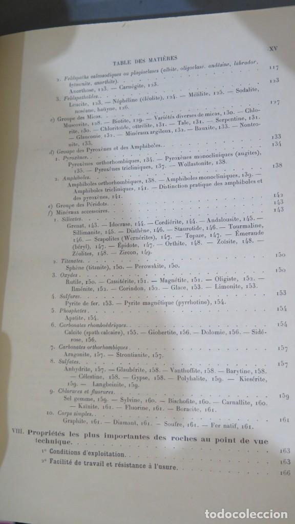 Libros antiguos: 1928.- LA SCIENCE DES ROCHES. RINNE - Foto 5