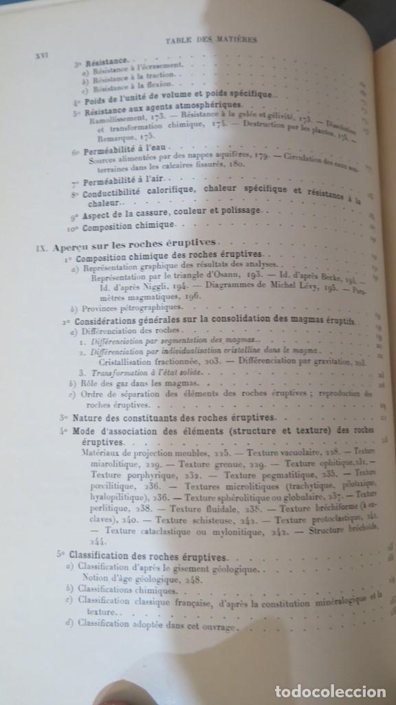 Libros antiguos: 1928.- LA SCIENCE DES ROCHES. RINNE - Foto 6