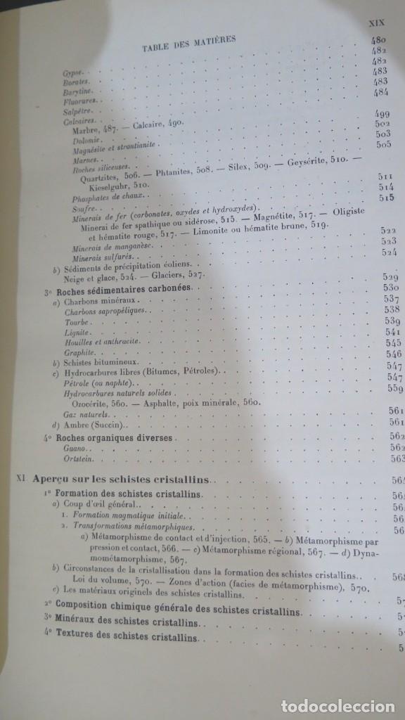 Libros antiguos: 1928.- LA SCIENCE DES ROCHES. RINNE - Foto 12