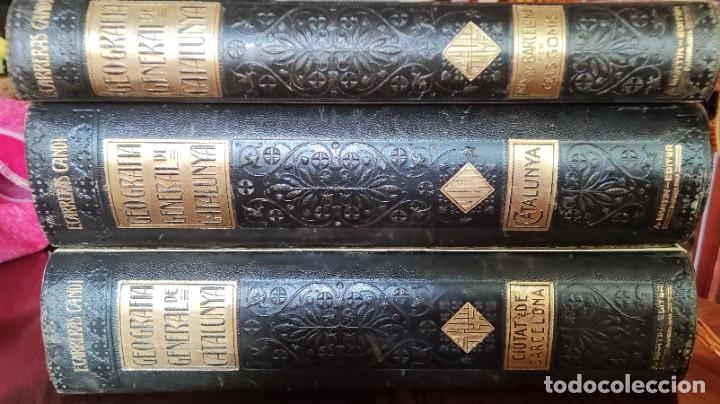 Libros antiguos: GEOGRAFIA GENERAL DE CATALUNYA - 3 TOMOS - Foto 3