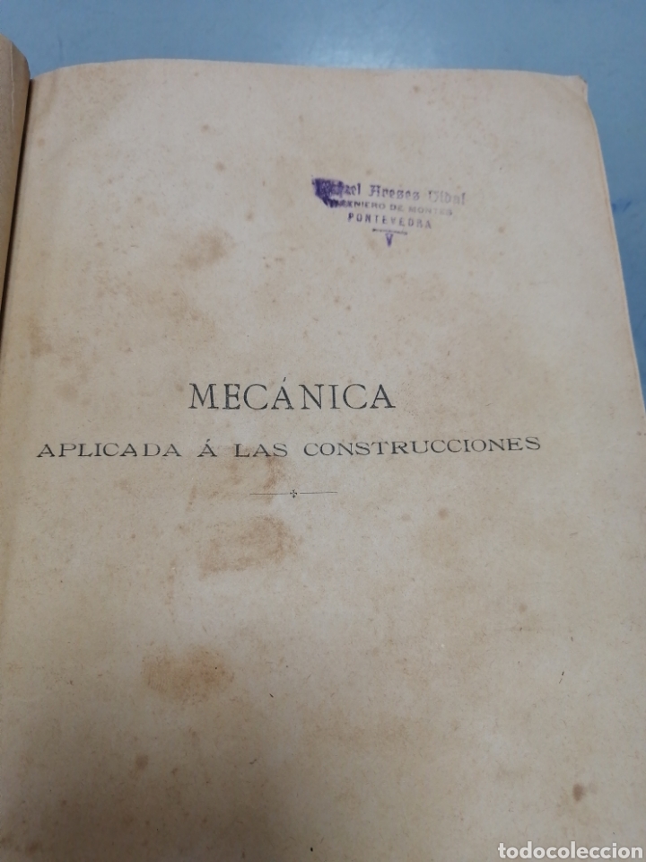 Libros antiguos: Libro Mec&aacute;nica aplicada a la construcci&oacute;n 1894 - Foto 3