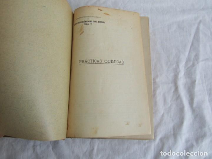 Libros antiguos: Pr&aacute;cticas Qu&iacute;micas, P. Eduardo Vitoria, 1914 - Foto 7