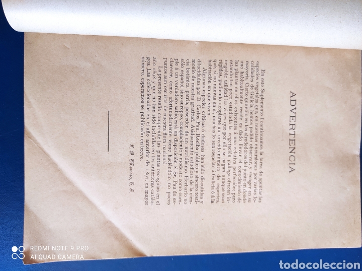 Libros antiguos: Contribuci&oacute;n a la flora de Galicia 1898 - Foto 6