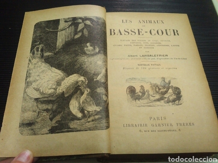 Libros antiguos: Les animaux de basse-cour. Albert Larbal&eacute;trier - Foto 5