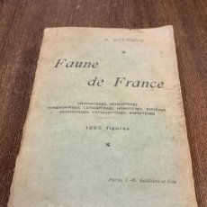 Libros antiguos: FAUNE DE FRANCE. CON 1235 ILUSTRACIONES. 1897 ORIGINAL Y MUY ILUSTRADO. RARO. Lote 266331793