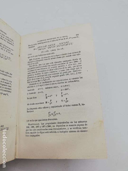 Libros antiguos: ELEMENTOS DE GEOMETRIA ANALITICA. 1&ordf; PARTE. PAGS. 577. - Foto 6