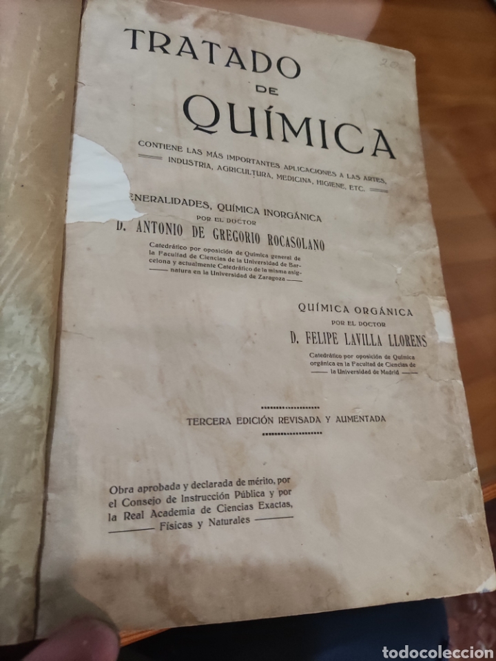 Libros antiguos: Tratado de Qu&iacute;mica. - Foto 2