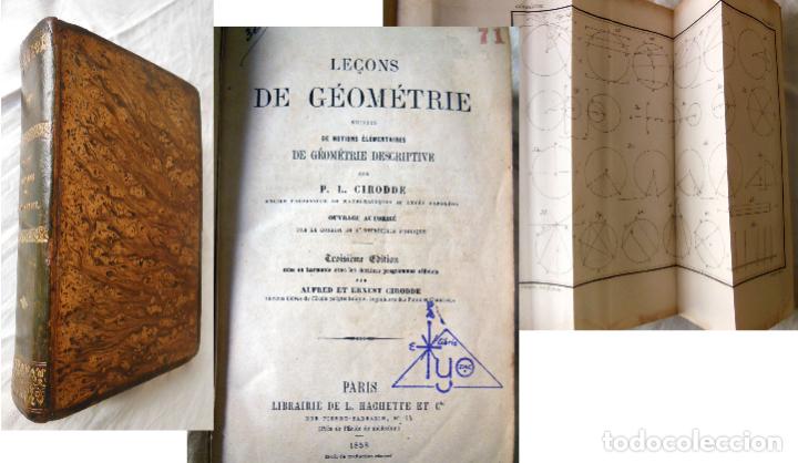 Libros antiguos: LE&Ccedil;ONS DE GEOMETRIE. 1858 P.L. CIRODDE - Foto 1