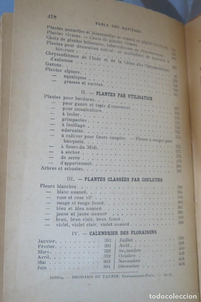 Libros antiguos: 1931.- MANUEL DE FLORICULTURE. VILMORIN - Foto 9