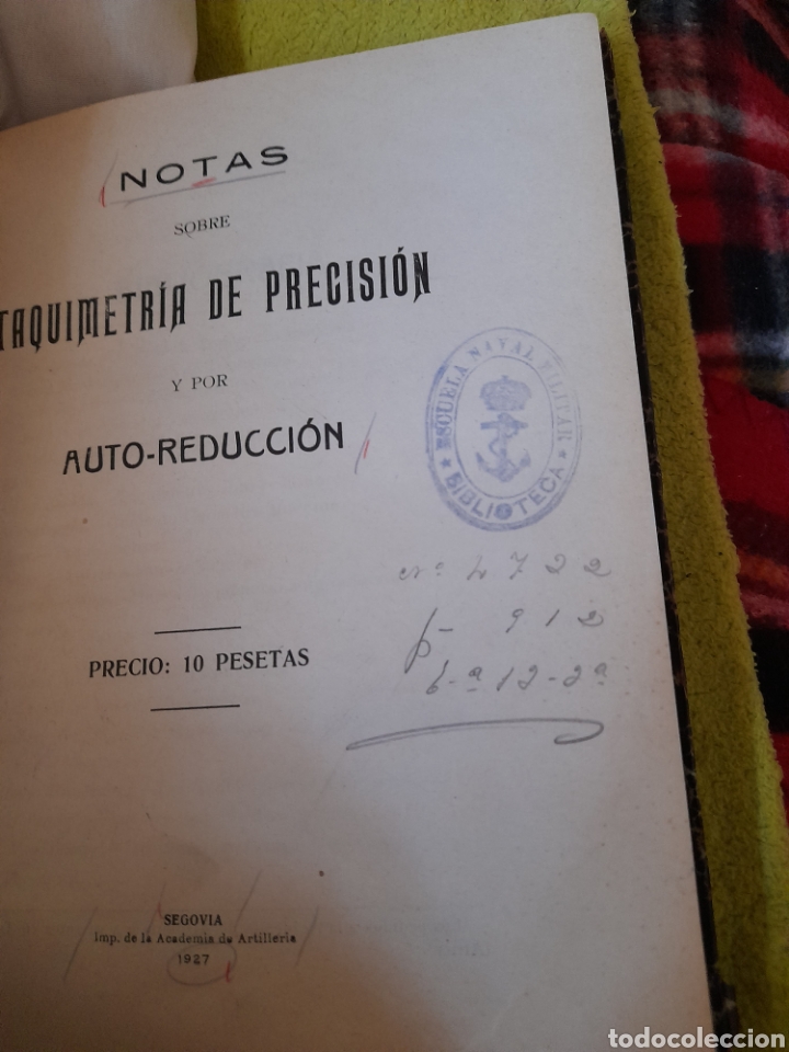 Old books: Notas sobre taquimetria de precisi&oacute;n, y por autoregulacion ,de 1927