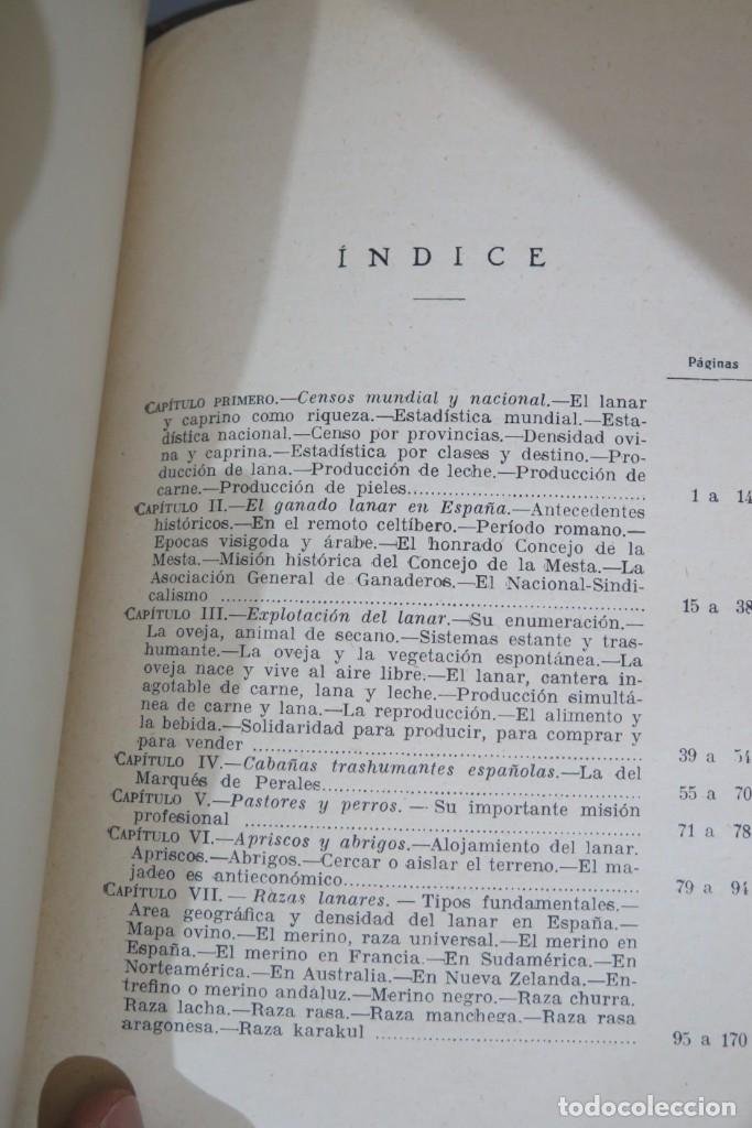 Libros antiguos: GANADO LANAR Y CABR&Iacute;O. SANTOS AR&Aacute;N - Foto 3