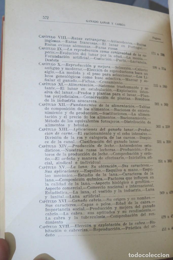 Libros antiguos: GANADO LANAR Y CABR&Iacute;O. SANTOS AR&Aacute;N - Foto 4