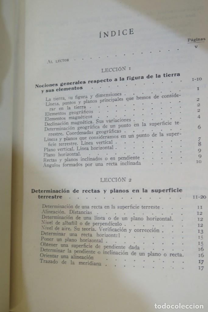 Libros antiguos: Lecciones de Topograf&iacute;a. CASTELLA - Foto 3