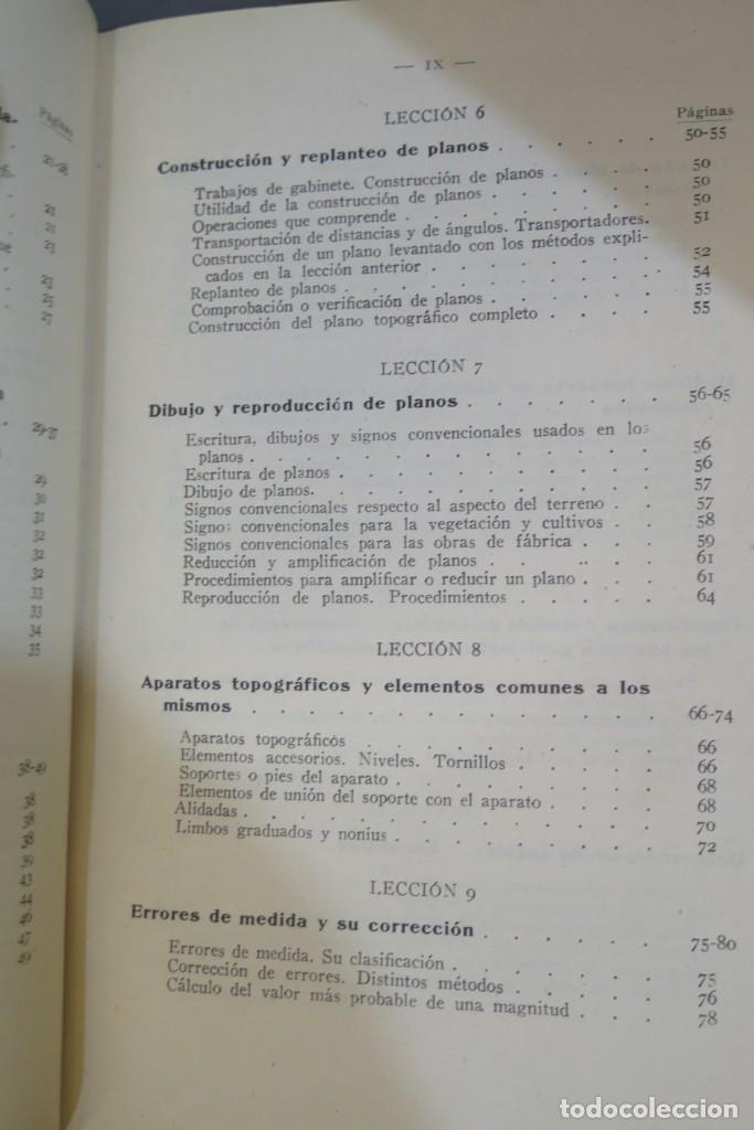 Libros antiguos: Lecciones de Topograf&iacute;a. CASTELLA - Foto 5