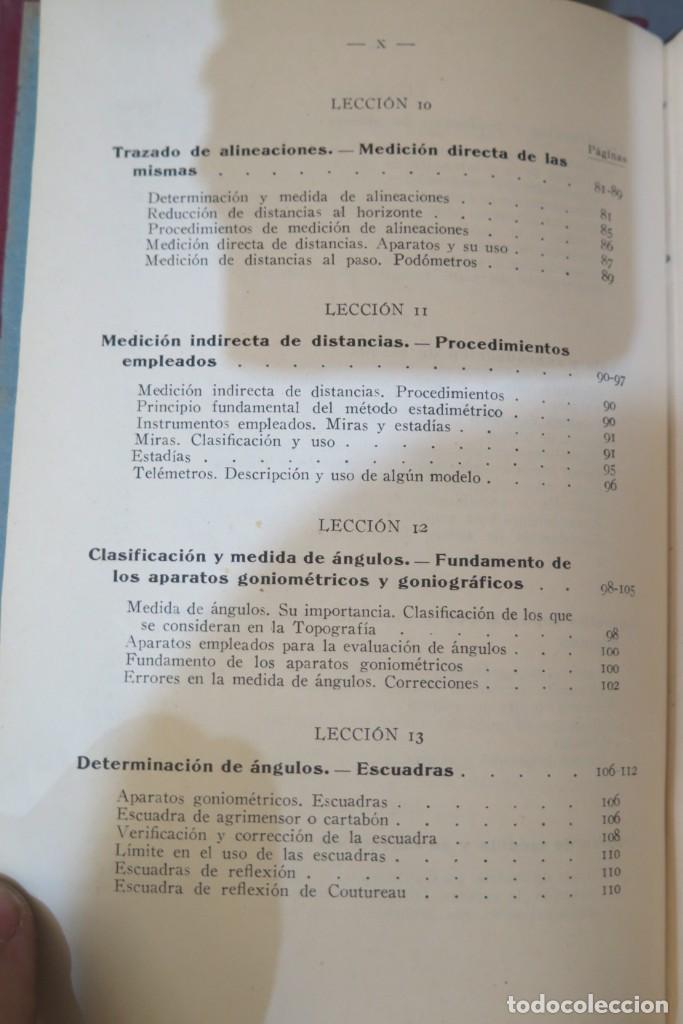 Libros antiguos: Lecciones de Topograf&iacute;a. CASTELLA - Foto 6