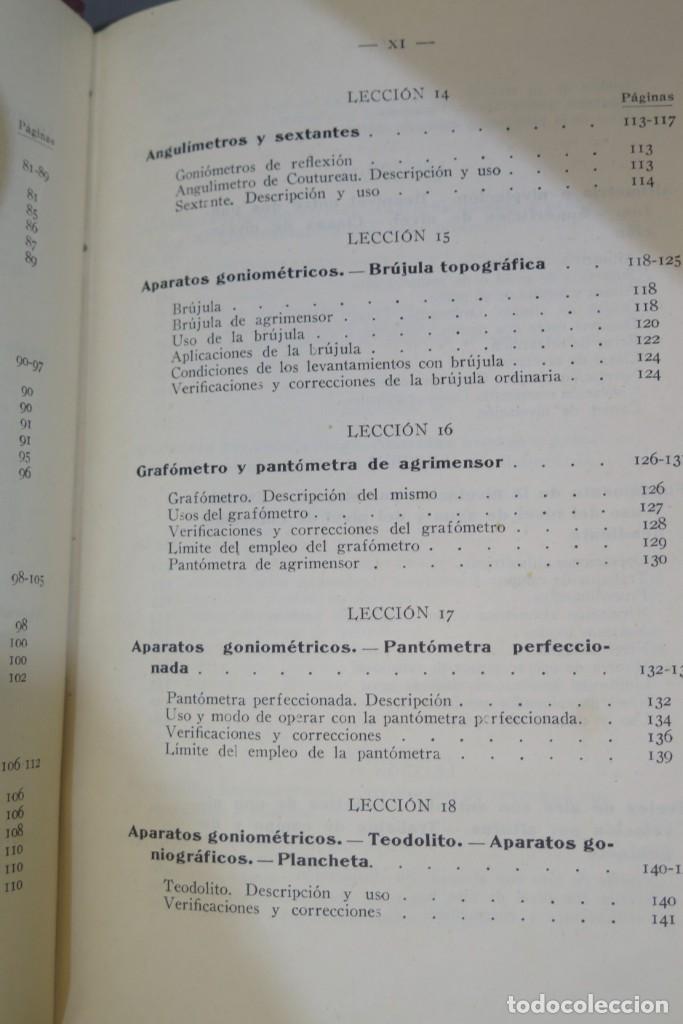 Libros antiguos: Lecciones de Topograf&iacute;a. CASTELLA - Foto 7