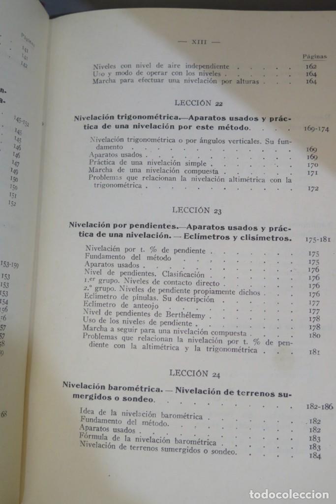 Libros antiguos: Lecciones de Topograf&iacute;a. CASTELLA - Foto 9