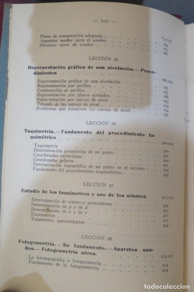 Libros antiguos: Lecciones de Topograf&iacute;a. CASTELLA - Foto 10