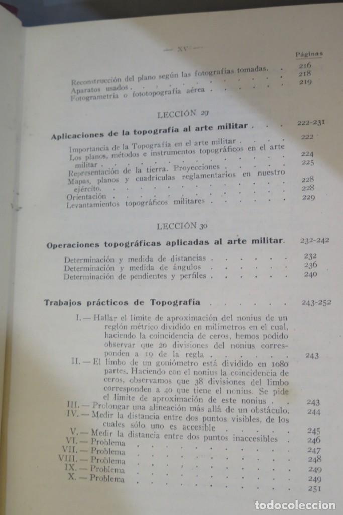 Libros antiguos: Lecciones de Topograf&iacute;a. CASTELLA - Foto 11