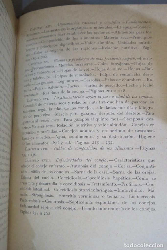 Libros antiguos: EL CONEJO Y SUS PRODUCTOS. SANTOS ARAN - Foto 5