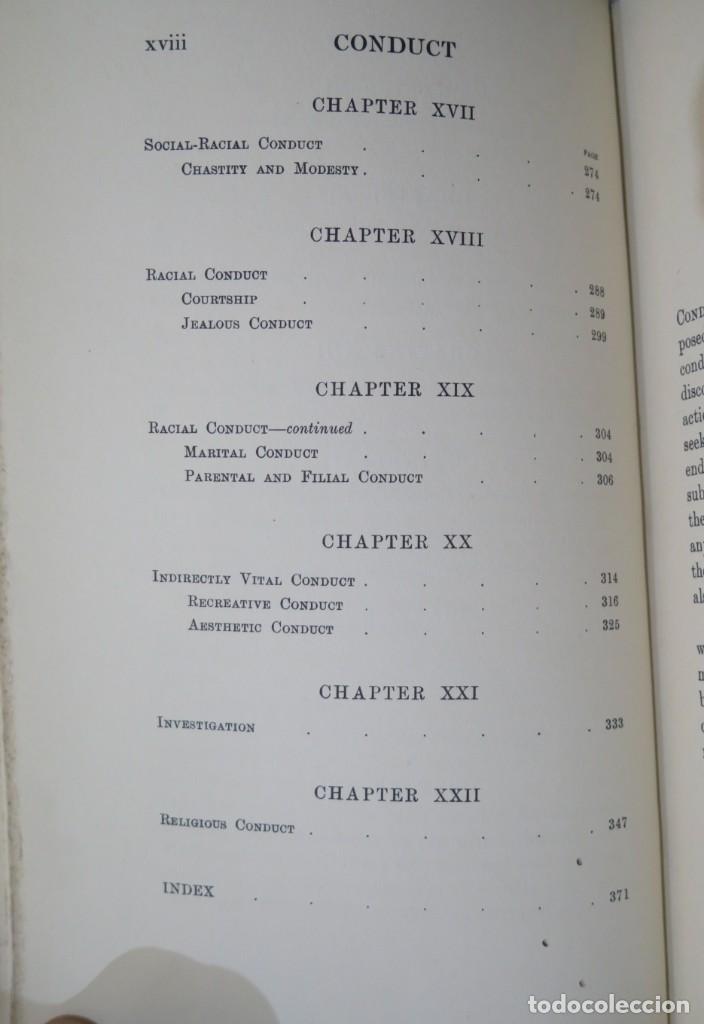 Libros antiguos: 1911.- CONDUCT AND ITS DISORDERS. MERCIER - Foto 6