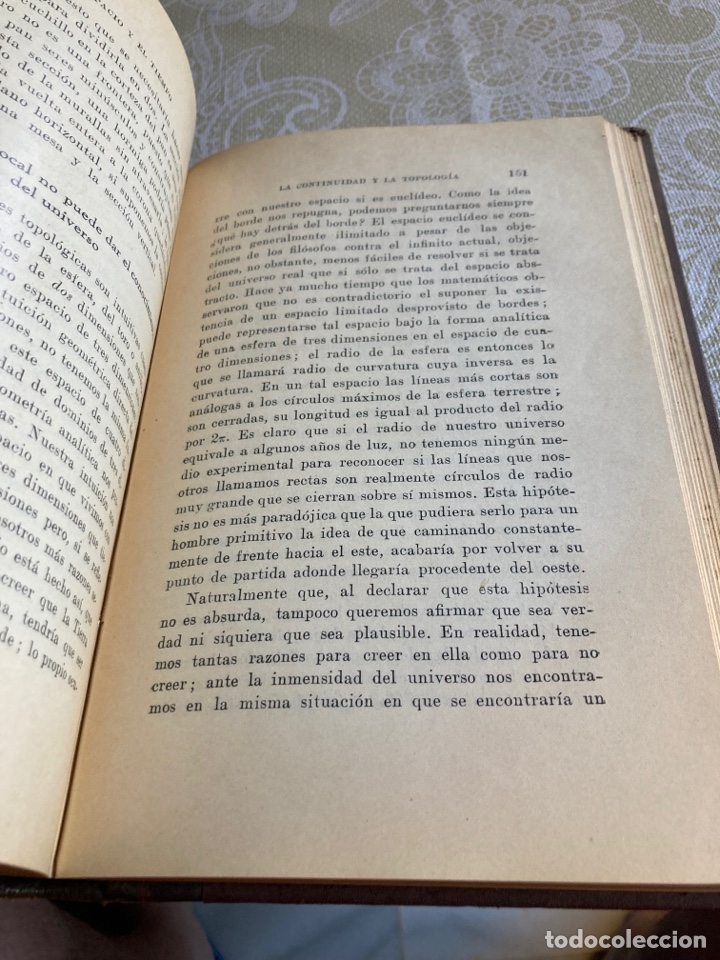 Libros antiguos: Libro el espacio y el tiempo - Foto 5