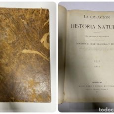 Libros antiguos: LA CREACION. HISTORIA NATURAL. TOMO III - AVES. JUAN VILLANOVA Y PIEDRA. MONTANER Y SIMON. 1873