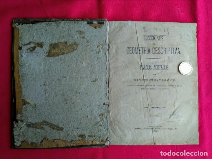 Libros antiguos: Libro antiguo de Geometr&iacute;a - Foto 2