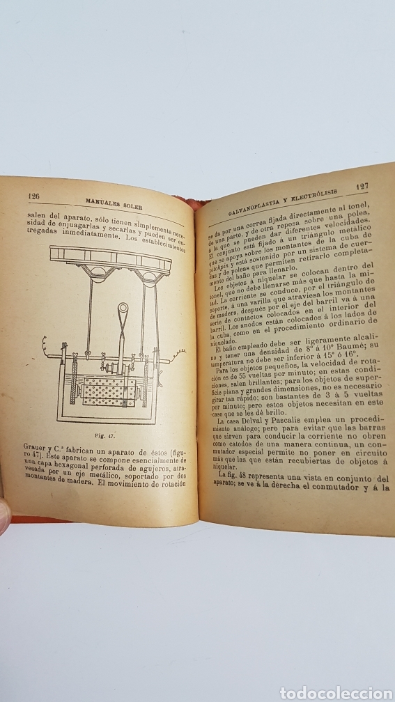 Libros antiguos: GALVANOPLASTIA Y ELECTROLISIS MANUALES SOLER - Foto 3