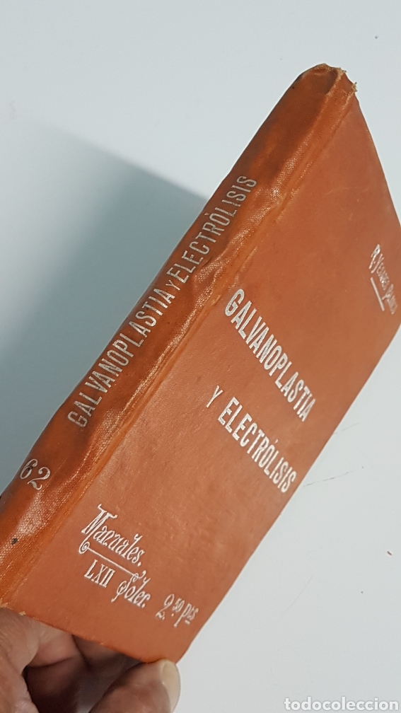 Libros antiguos: GALVANOPLASTIA Y ELECTROLISIS MANUALES SOLER - Foto 7