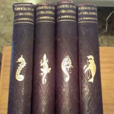 Libros antiguos: MARAVILLAS DE LA VIDA ANIMAL.J.A.HAMMERTON.4 TOMOS.JOAQUIN GIL EDITOR.1930