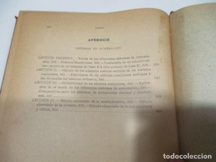 Libros antiguos: BERNARDO SANCHEZ VIDAL Lecciones de aritm&eacute;tica W9984 - Foto 5