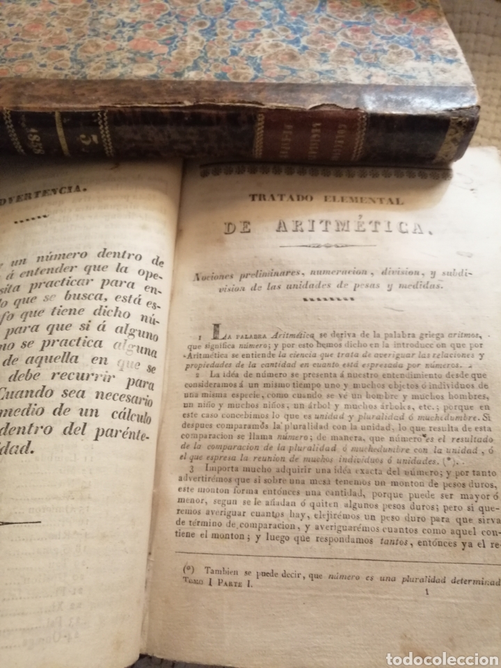 Libros antiguos: Tratado elemental de Matem&aacute;ticas - Foto 3