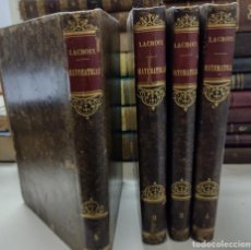 Libros antiguos: LACROIX. TRATADO DE MATEMATICAS 4 TOMOS. ARITMETICA, GEOMETRIA, MATEMATICAS PURAS, TRIGONOMETRIA.
