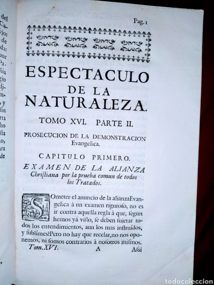 Libros antiguos: Espectaculo de la Naturaleza. Tomo XVI parte octaba - Foto 7