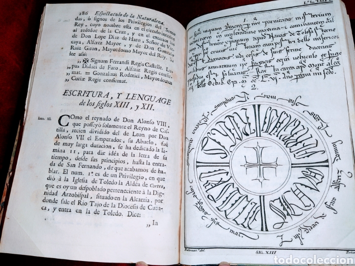 Libros antiguos: Espectaculo de la Naturaleza. Tomo duod&eacute;cimo. 1754. - Foto 22