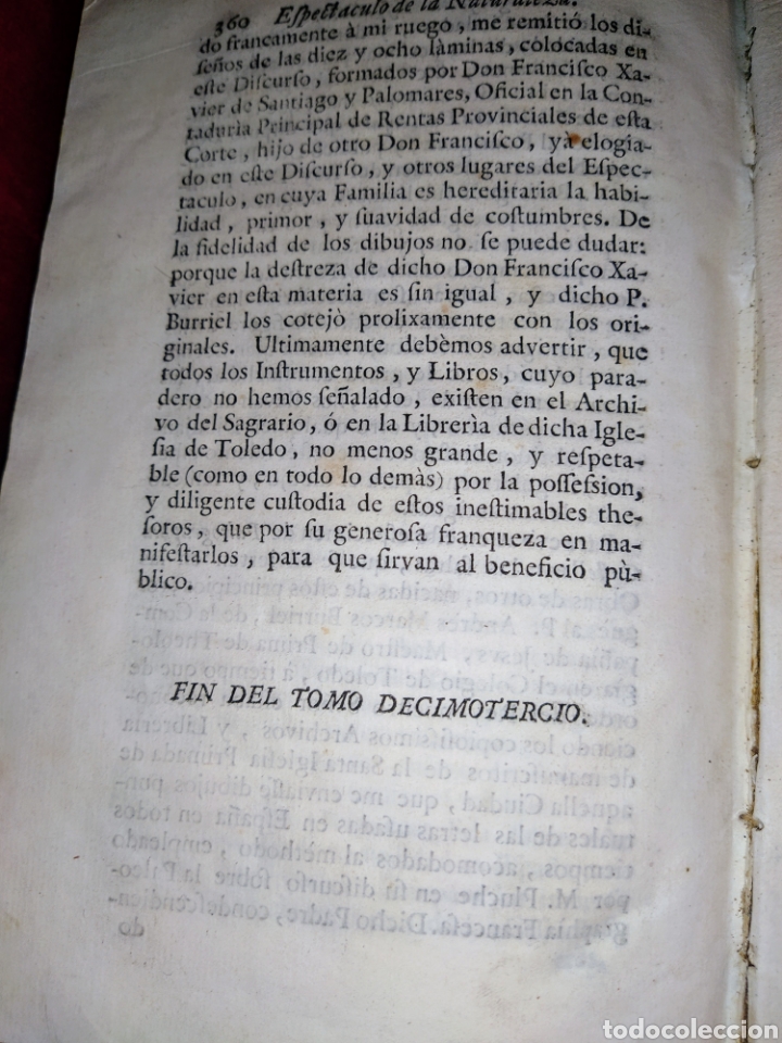 Libros antiguos: Espectaculo de la Naturaleza. Tomo duod&eacute;cimo. 1754. - Foto 23