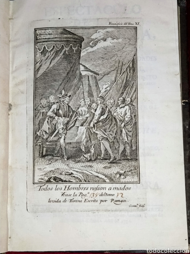 Libros antiguos: Espect&aacute;culo de la Naturaleza. Tomo XI. 1754. - Foto 1