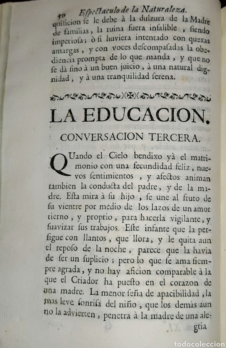 Libros antiguos: Espect&aacute;culo de la Naturaleza. Tomo XI. 1754. - Foto 9