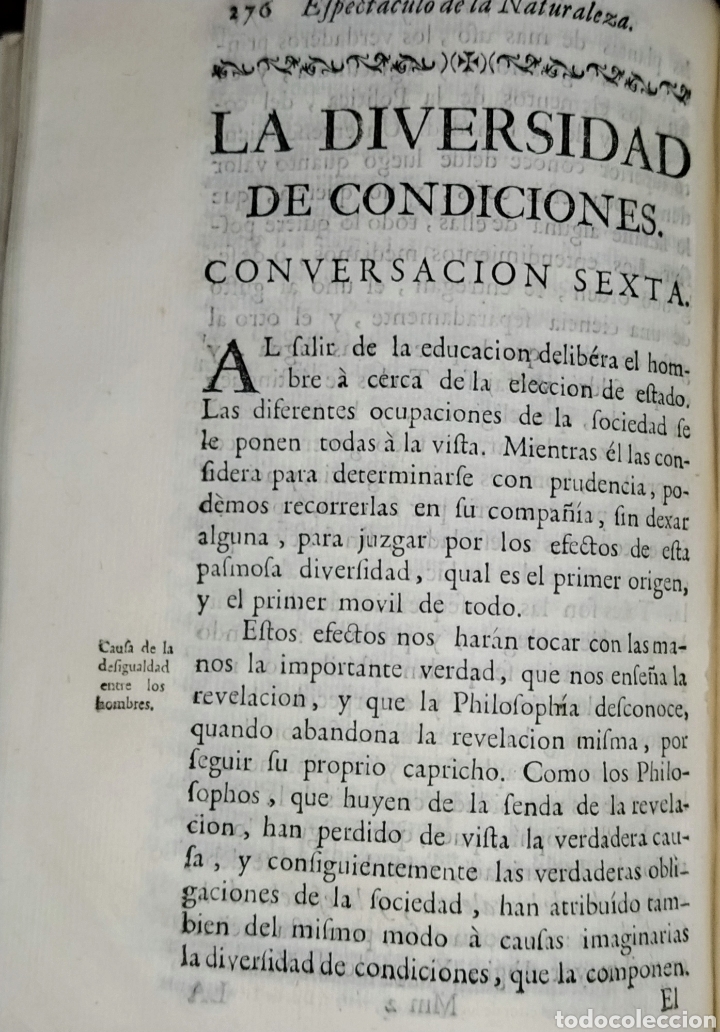 Libros antiguos: Espect&aacute;culo de la Naturaleza. Tomo XI. 1754. - Foto 11
