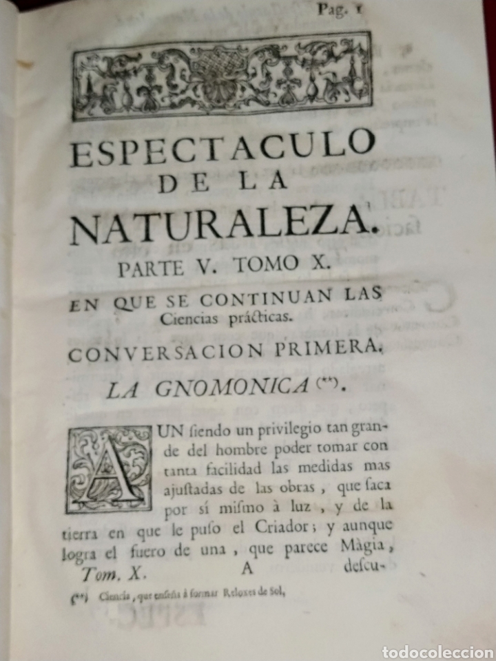 Libros antiguos: Espect&aacute;culo de la Naturaleza. Tomo X. 1754. - Foto 6